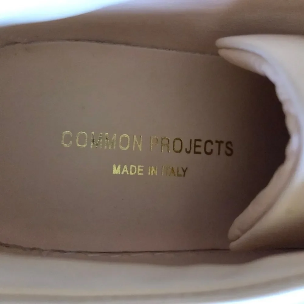 Common Projects Achilles Low Sneakers Nude Size 40 Made In Italy Unisex